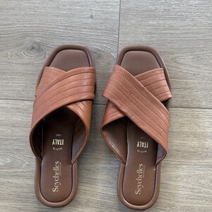 NWOB Seychelles courage sandal in tan leather size 9
